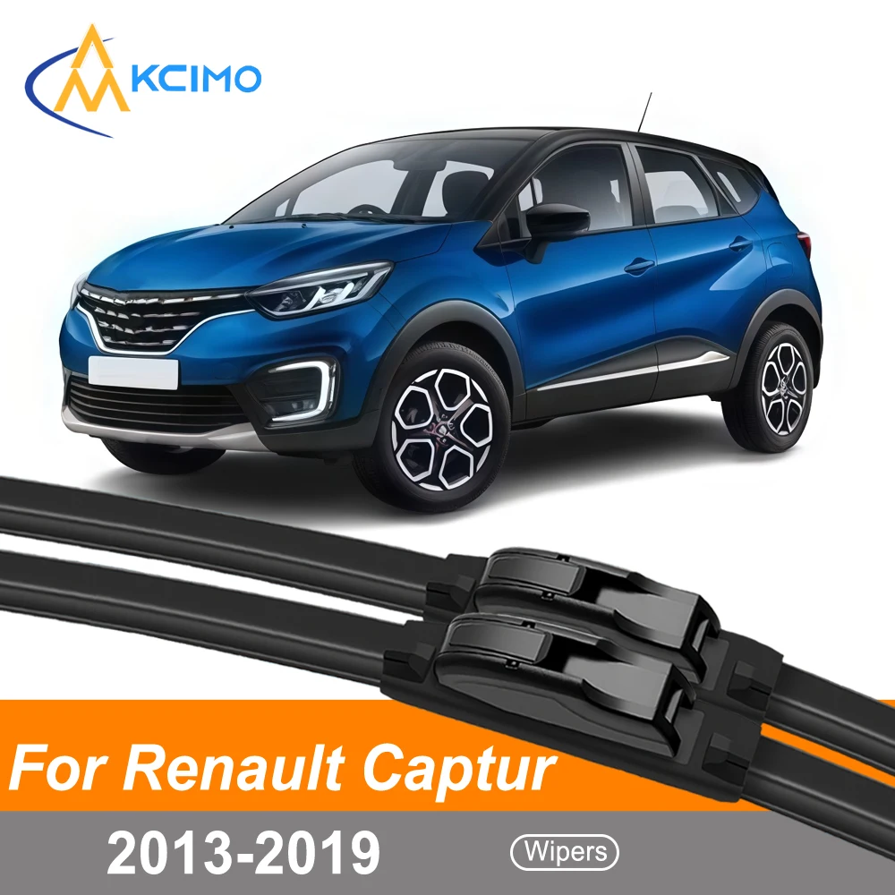 

All-Weather Rubber Front Wiper Blades For Renault Captur J87 2013-2019 Streak-Free Replacement Windshield Wipers Pair/Set