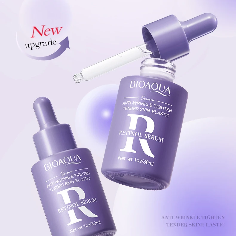 BIOAQUA Vitamin C Retinol Hyaluronic Acid Serum Moisturizing Brightening Hydrating Firming Facial Essence Beauty Face Skin Care