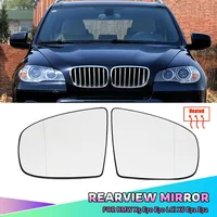 Espejo retrovisor Espejo lateral de cristal calefactable + ajuste para BMW X5 E70 2007-2013 X6 E71 E72 2008-2014