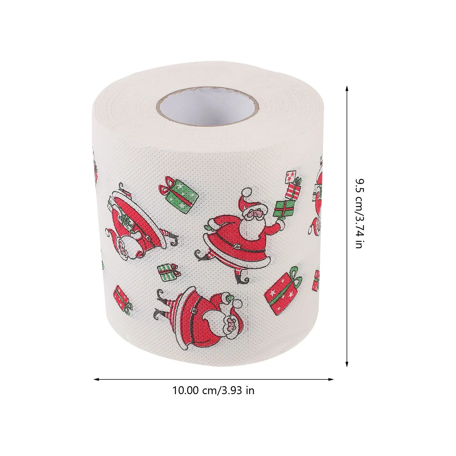 5 Rolls Decorations Christmas Toilet Paper Father Gift Noel Party Supplies Virgin Wood Pulp Decoupage Napkin For Merry Home