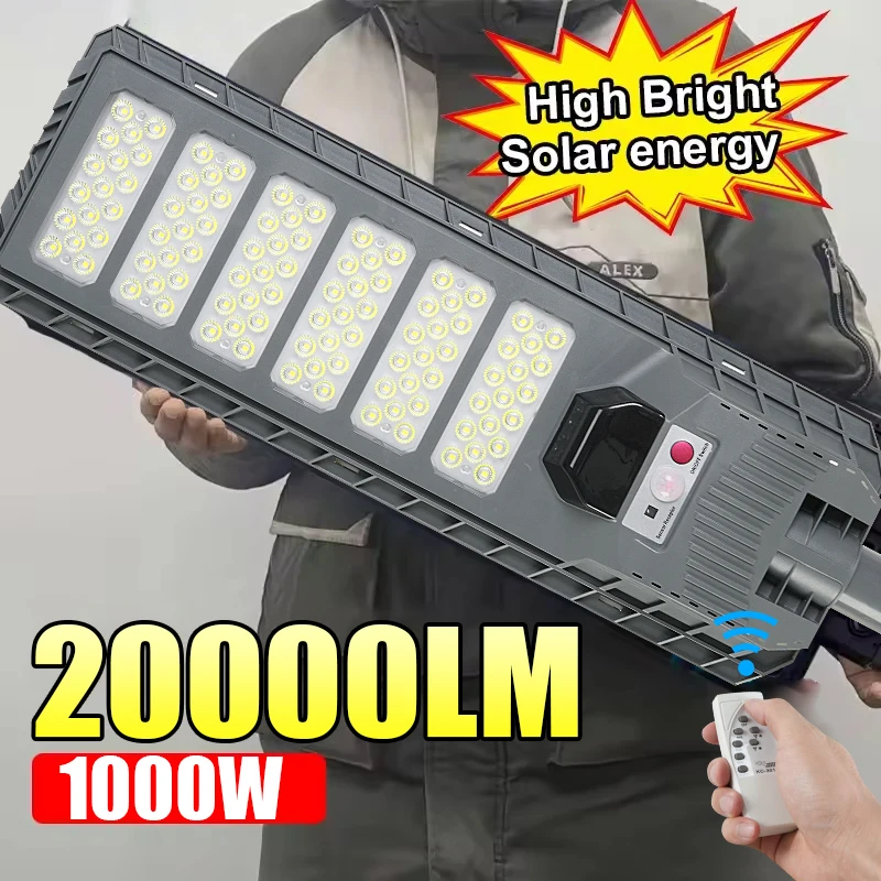 

1000W Ultra Powerful Solar Led Outdoor Lighting 20000LM Outdoor Solar Spotlight Motion Sensor Remote Control External Solar Lamp