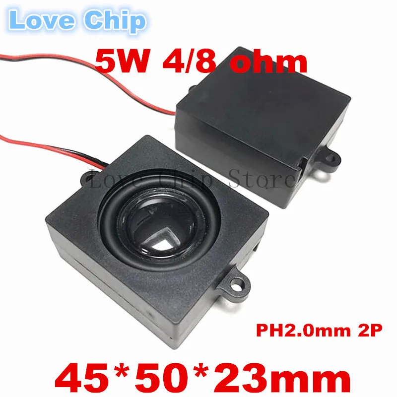

1pair 5W 4R 8 ohms 5 watt 4550 sound cavity speaker Full range Micro mobile portable small size speaker 45*50MM thickness 23MM