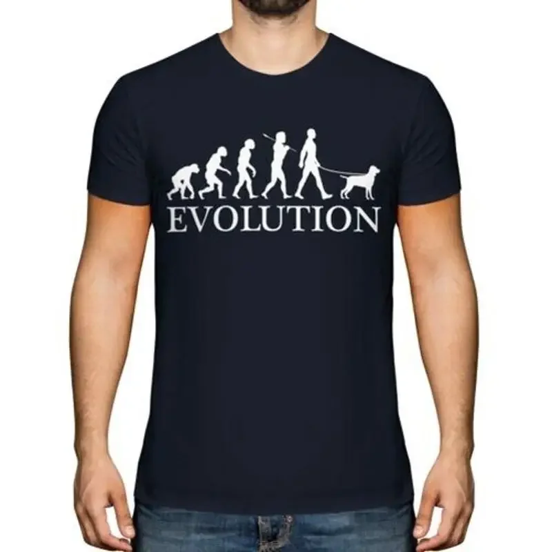 Camiseta BRACCO ITALIANO EVOLUTION OF MAN para hombre, regalo para amantes de los perros