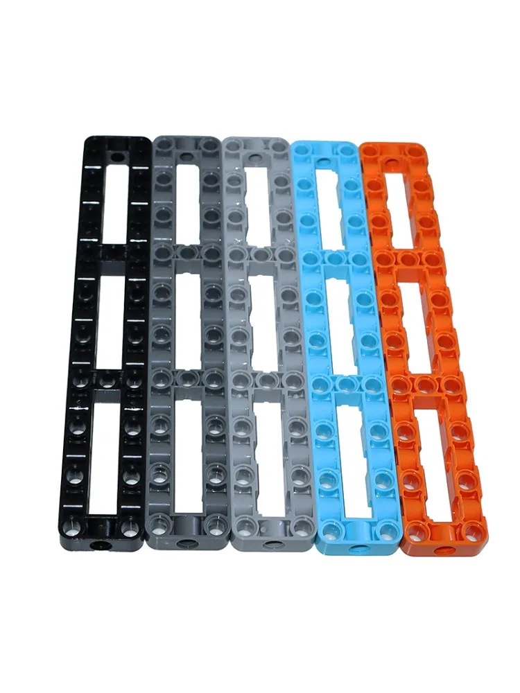 Bloc de construction épais à faisceau de bras de haute technologie MOC 67491, bras de levage technique, cadre modifié épais 3x19, Center ouvert, briques éducatives à monter soi-même