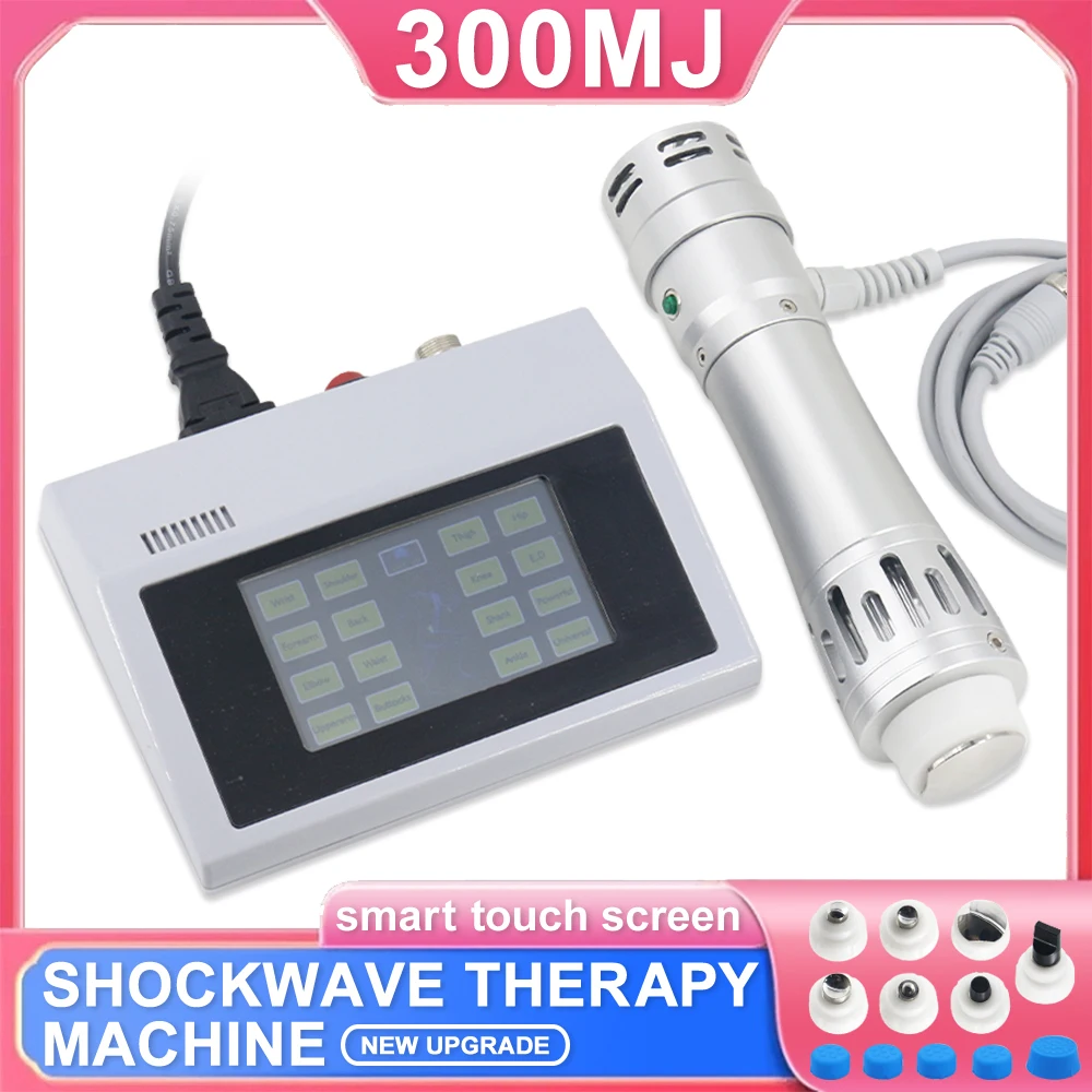 

300MJ Shockwave Therapy Machine With 7 Heads For ED Treatment Joint Pain Relieve Professional Shock Wave Boby Relax Massager