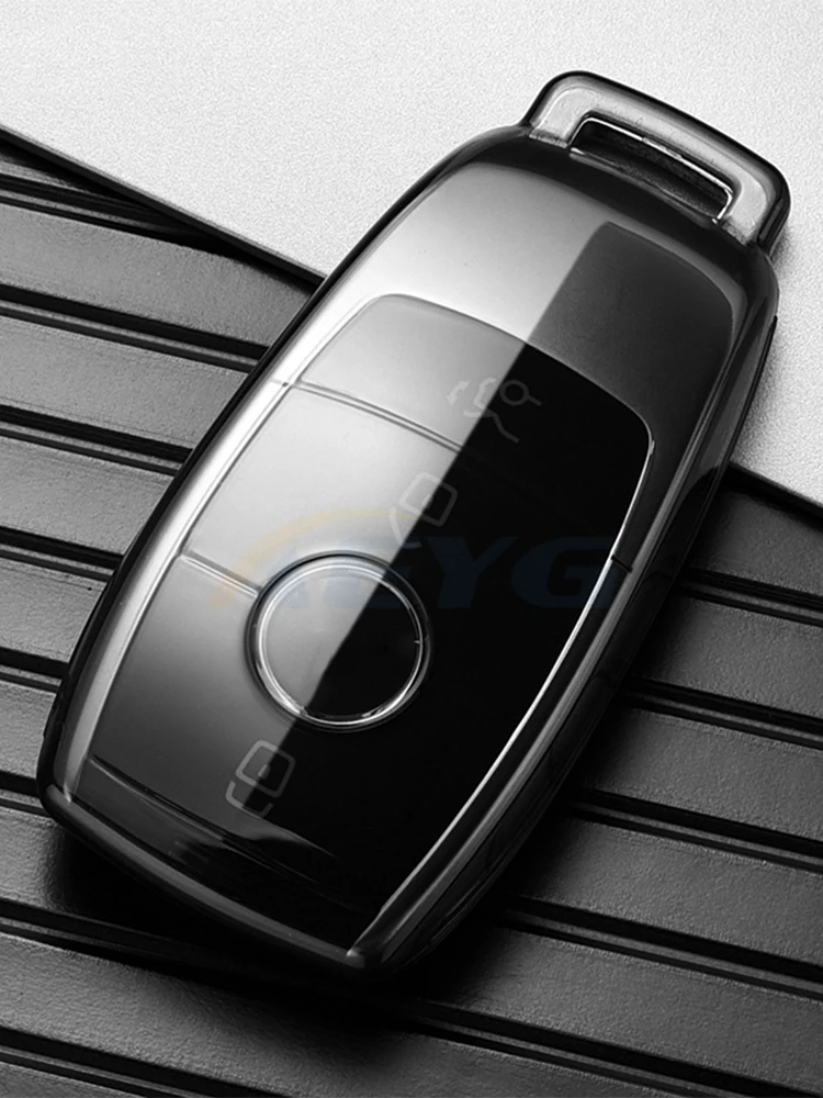 Coque de protection pour clé de voiture en TPU, porte-clés pour Mercedes-Benz A220, E63S, Jas Classe E, GLE 2019, 4MTransit, E300, E400, E43, W213, 2020, 350