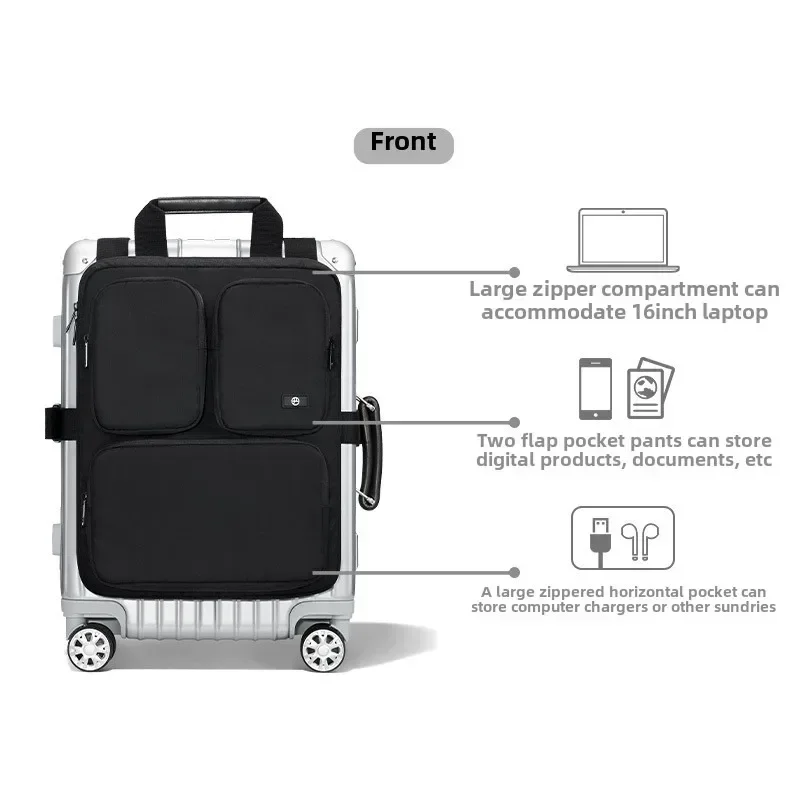 

Suitcase Additional Bag Large Capacity Boarding Case Hanging Bag Foldable External Storage Strap Bag