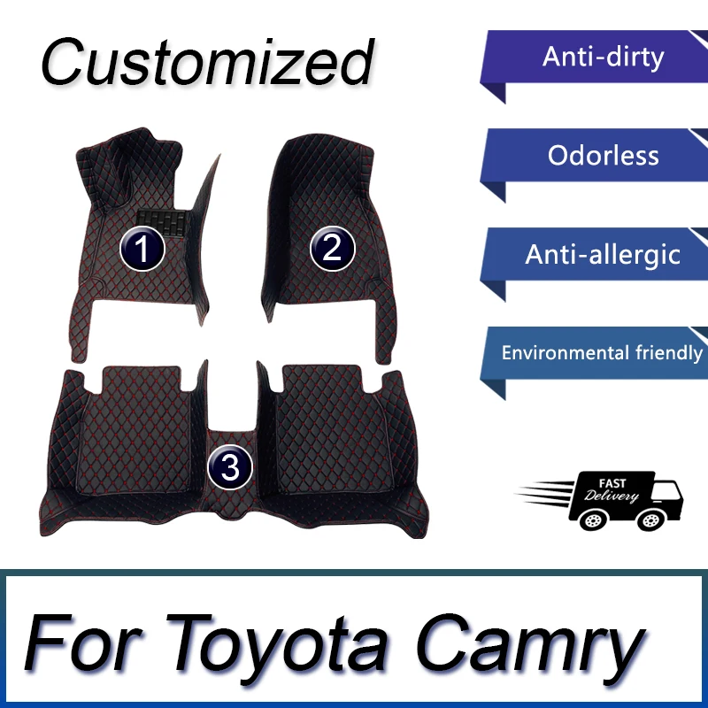 

Автомобильные коврики для Toyota Camry Daihatsu Altis XV30 2002 ~ 2006, прочные коврики, кожаные напольные коврики, коврик для защиты от грязи, автомобильные аксессуары 2003