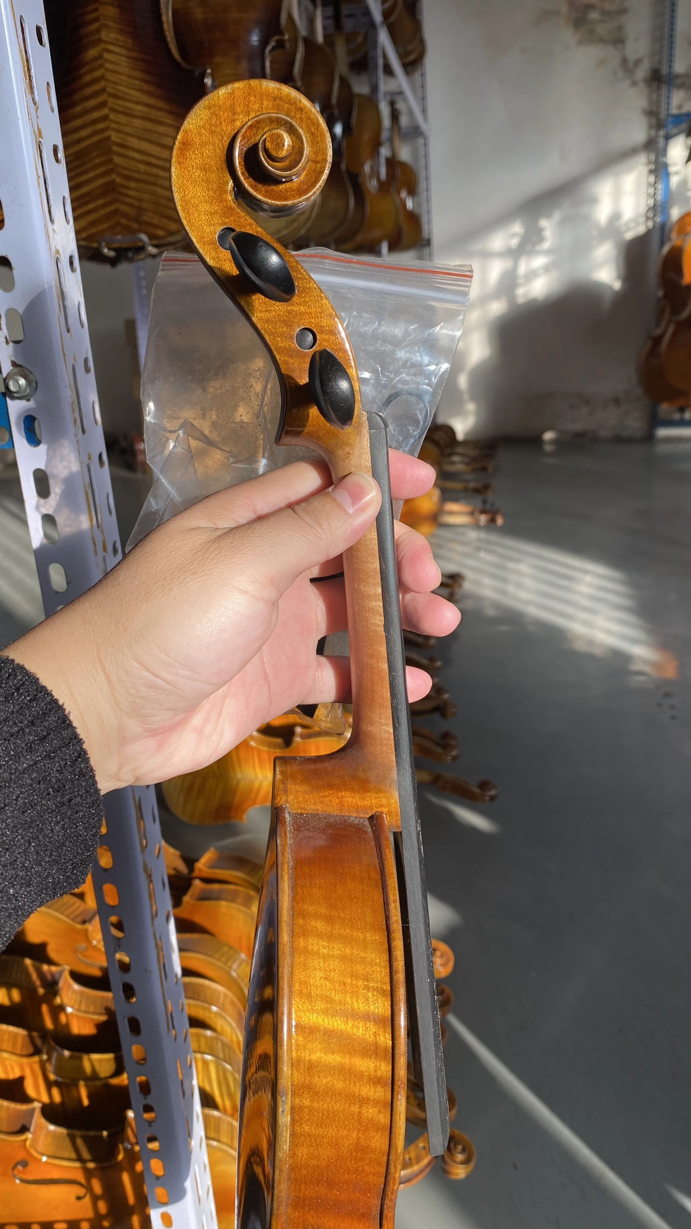 Wholesale Hand Made Solid Spruce Violin 1/4-4/4
