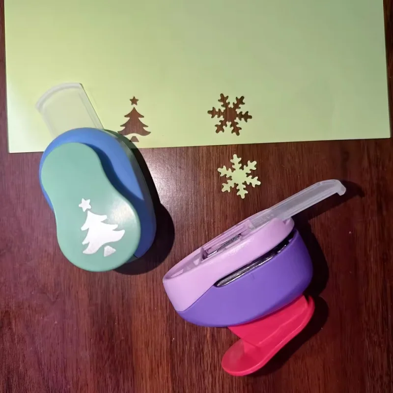 Perforateur de noël 2.5cm, bricolage avec gaufrage et découpe pour décoration d'album, décoration de carte-cadeau et création d'albums