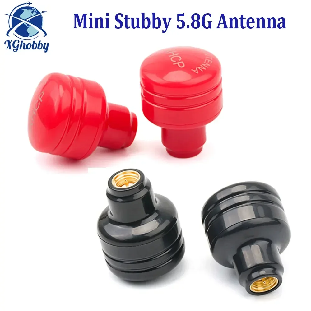 2PCS Super Mini Stubby 5.8G Antenna 5dBi RHCP RP SMA/SMA Transmitter Antenna 5000-6000MHz Frequency for RC FPV Racing Drone Part