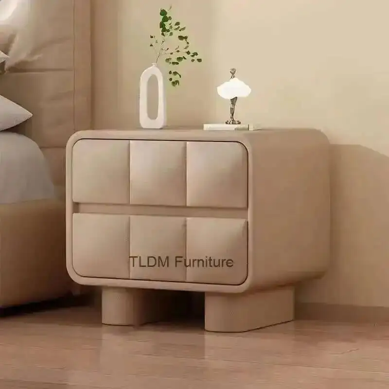 Mesa De noche estética moderna para dormitorio, cajones, almacenamiento para ahorrar espacio, mesita De noche nórdica, muebles modernos y bonitos