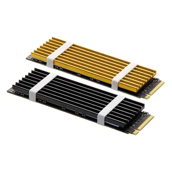 M.2 NVME NGFF 2280 固態硬碟散熱器 鋁製 M.2 SSD 散熱片 帶導熱墊的 M.2 SSD 散熱器 適用於 PS5 桌上型電腦 8 最佳銷售 散熱片 - №2