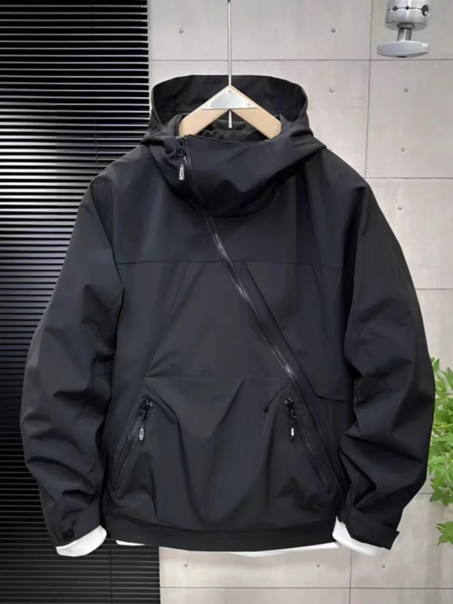 

Men's plus Size 300 Pou Trendy Workwear Jaet Outdoor Windproof Zipper American Sle Autumn Winter Coat Youth Casual Fas...