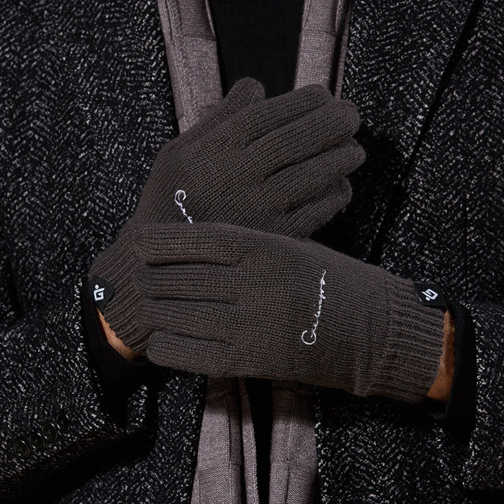 

Winter Warm Gloves for Men and Women, Outdoor Cycling Sports Gloves,Touch Screen Thickened Knitted Gloves, Cold Resistant Gloves