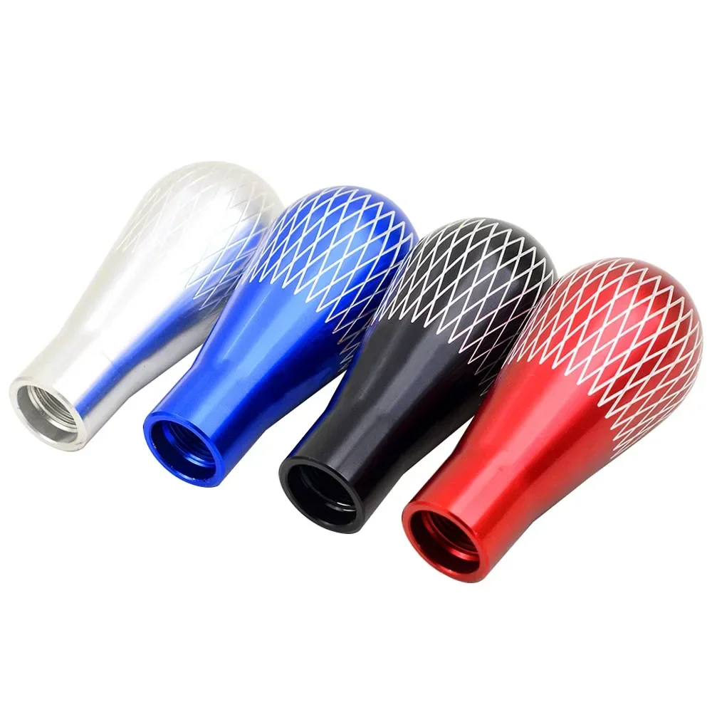  9cm Universal Aluminum K Tuned Style Racing Auto Car Gear Shift Knob Manual Shifter Knob Lever Blue/Black/Red/Silver