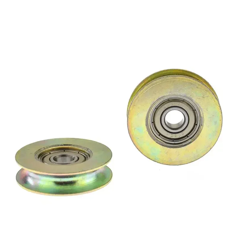 5pcs U groove wire rope metal bearing pulley 8*40*10mm steel wheel 8x40x10 mm hanging wheel 608ZZ 608 - view 5