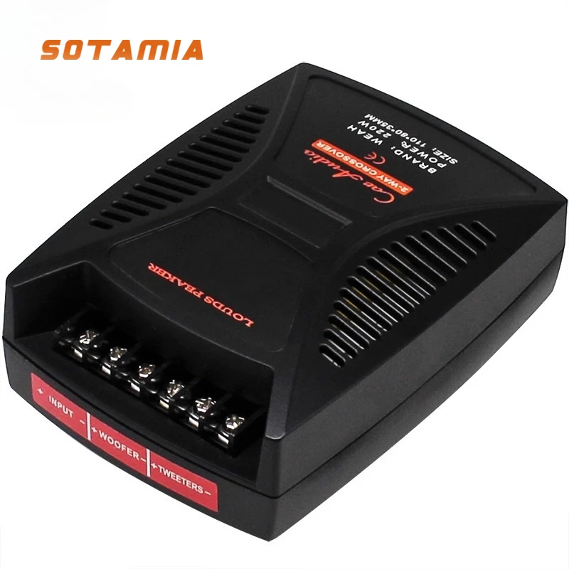 

SOTAMIA HIFI Fever Grade Высококачественный высокий и низкий звук двусторонний кроссовер Автомобильный аудиобокс Звуковой разветвитель DIY Модификация автомобиля