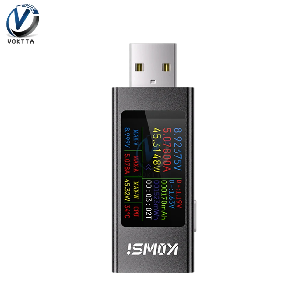 DC 4-30V 0-12A USB เครื่องทดสอบแรงดันไฟฟ้าโวลต์มิเตอร์แบบดิจิตอล Amperimetro Power Meter Power Bank Charger ตัวบ่งชี้โวลต์เครื่องตรวจจับ