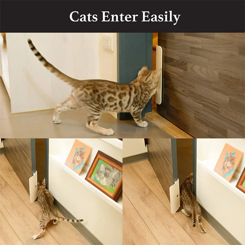 Punch-Free Dog Gate Automatic Door Closer Adjustable Pet Cat Door Gate Two-way Pet Door Opener Controllable Entry Train Tool