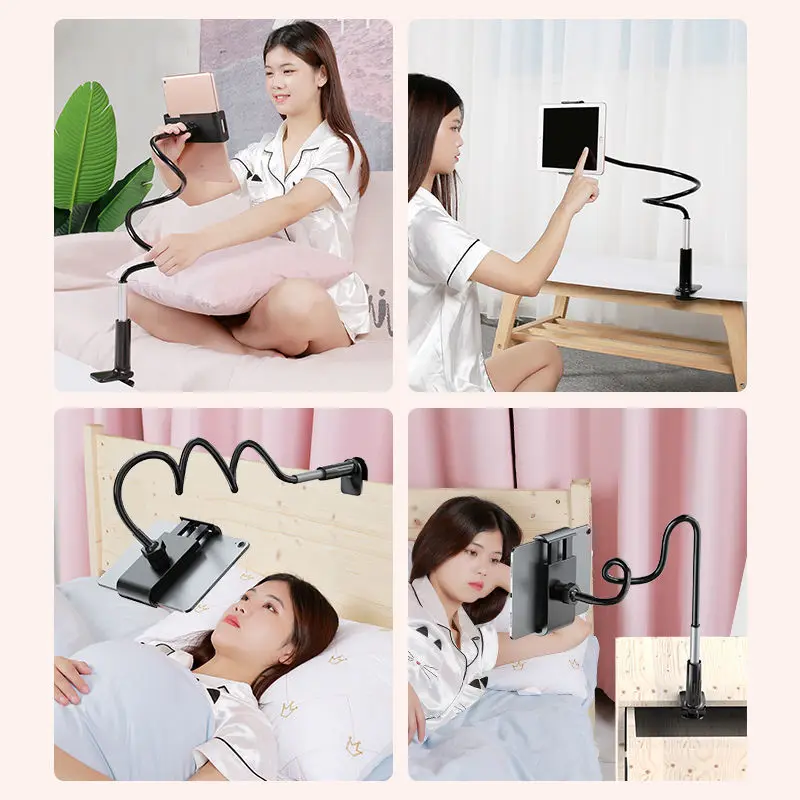 Lazy Bedside Desktop Live Foldable 100cm Mobile Phone Tablet Clip Stand Headrest Holder For iPad Samsung Xiaomi Tablet and Phone