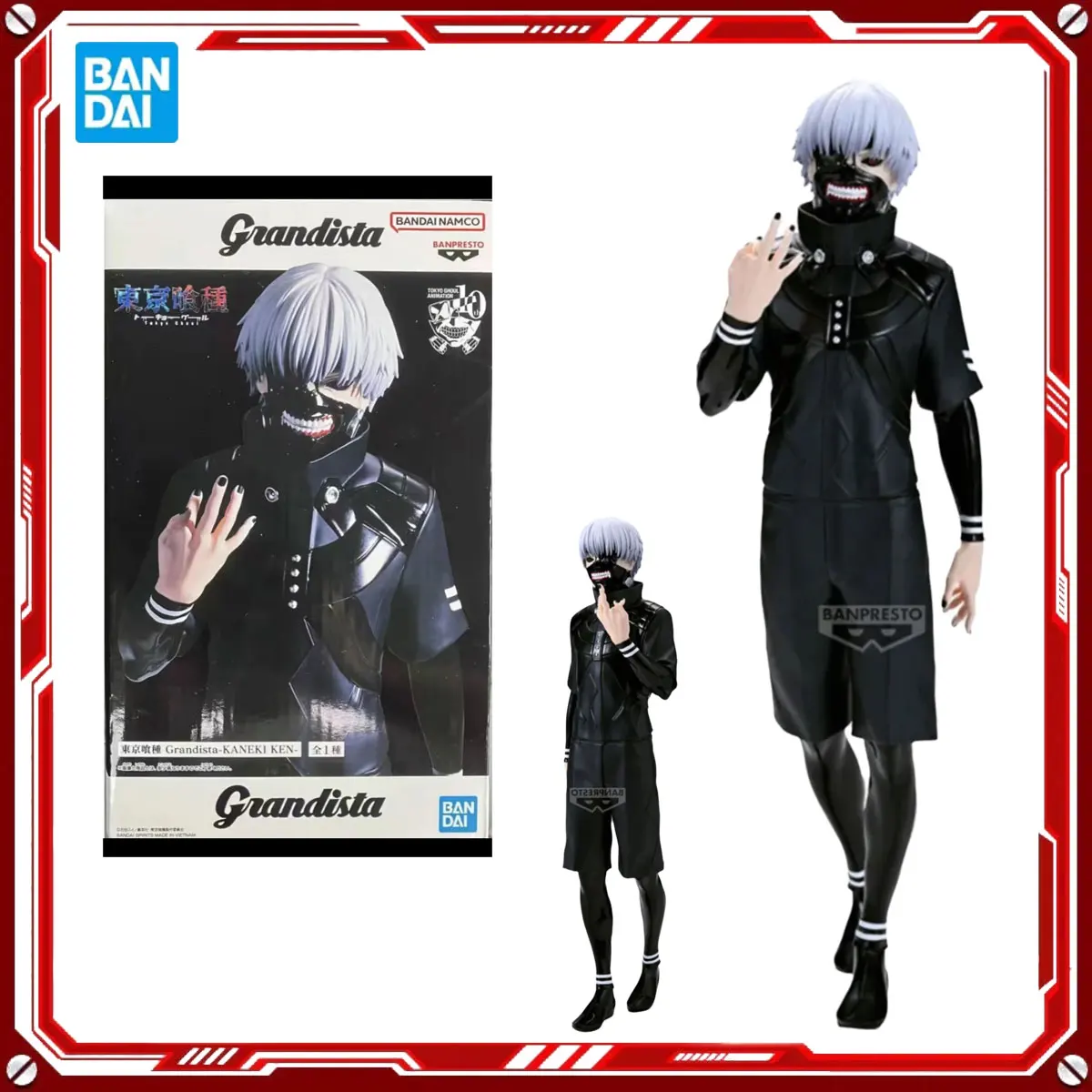 

Bandai Genuine Grandista Tokyo Ghoul Anime Model Kits Kaneki Ken Toys Action Figure Assembly Model boys child Gift Original Box