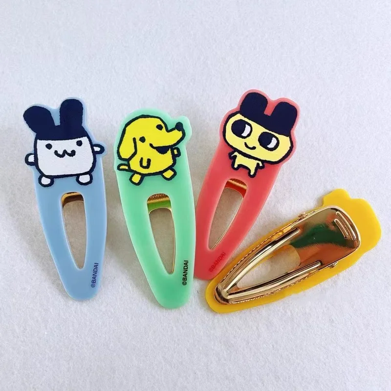 Tamagotchi دبوس شعر للحيوانات الأليفة كارتوني حلو بناتي على شكل قلب مشبك شعر للطالبات مشبك جانبي لطيف مشبك شعر مكسور إكسسوار للشعر #3
