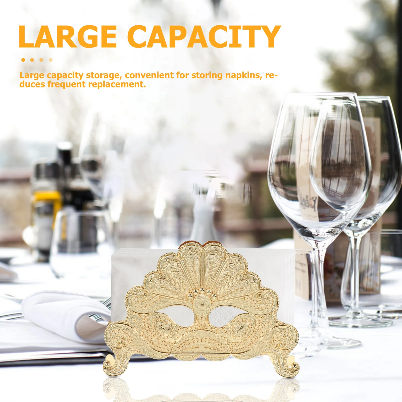 

Creative Iron Napkin Holder Countertop Farmhouse Decor Pullout Design Easy Cleaning Paper Towel Holder Kitchen Table