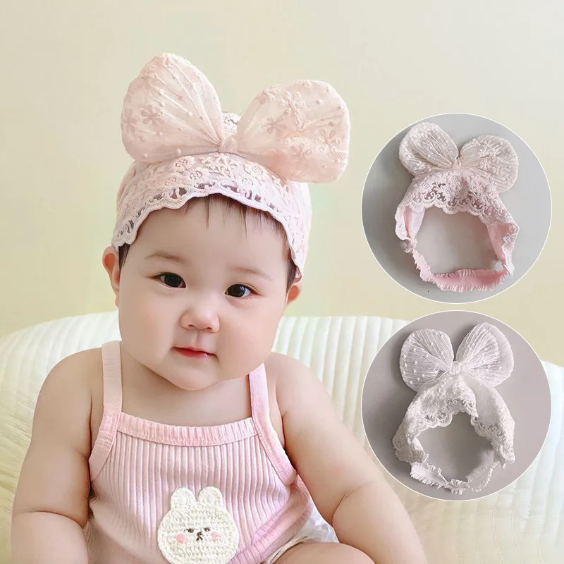 

Big Bow Baby Lace Headband Korean Sweet Bowknot Girl Princess Hairbands Headwear for Girl Kids Hair Accessory