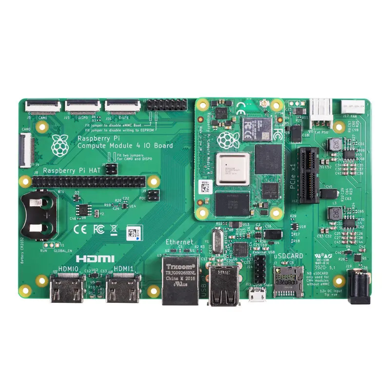 Compute Module 4 IO Board, CM4 Carrier Base Board, IO Expansion for Raspberry Pi Compute Module 4