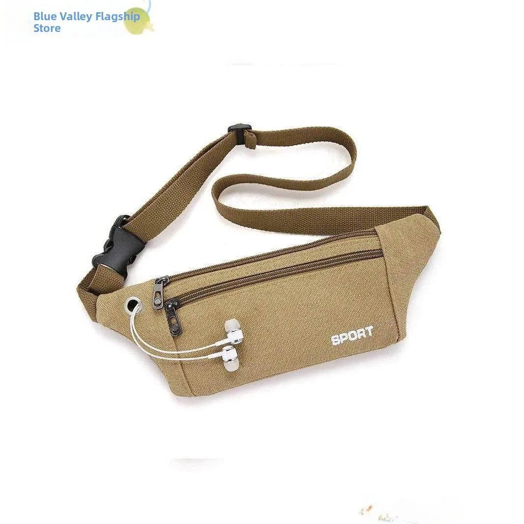 

Dustproof Mobile Phone Waist Bag Thin Portable Work Phone Pouch Multifunctional Zipper Fly Blue Valley Brand Functional Bag