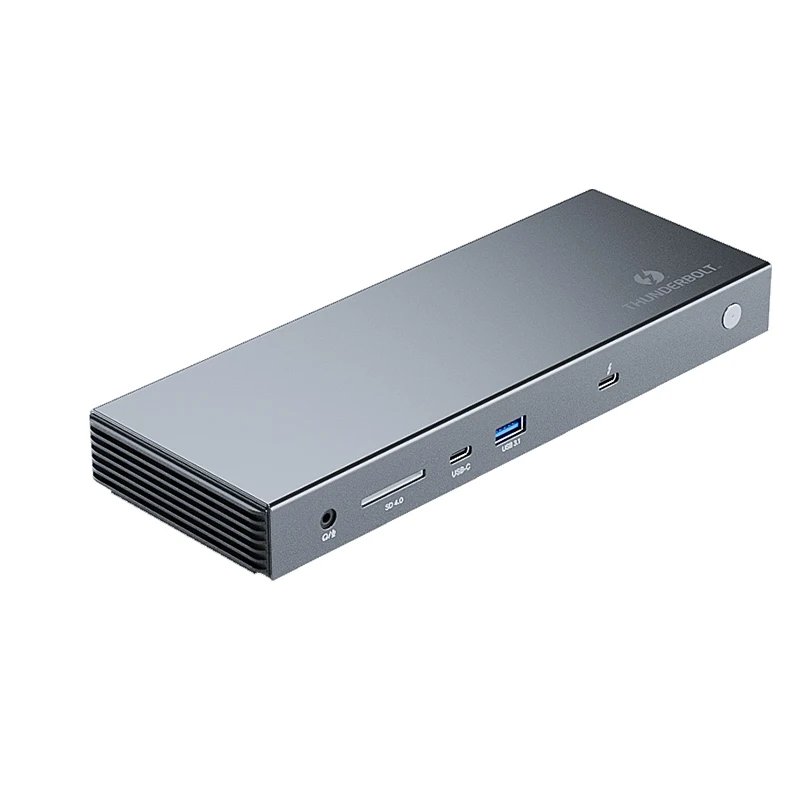 40Gbps Thunder bolt 4 Dual Display 4K@60Hz 11-in-1 Docking Station With 96W Power Delivery