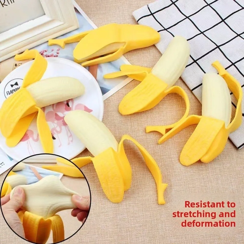 Anxiety Relief Banana Squeeze Toy Slow Rebound Sensory Toys Stress Relief Squeeze Ball Simulated Banana Stress Relief Toy