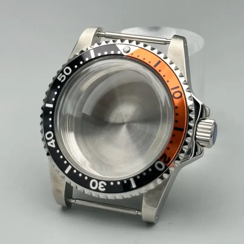 39,5 mm NH35Convex Mirror Vintage Case Dome Acrylic Crystal z aluminiową ramką do akcesoriów do ruchu SeikoNH35/NH36 Retro sub