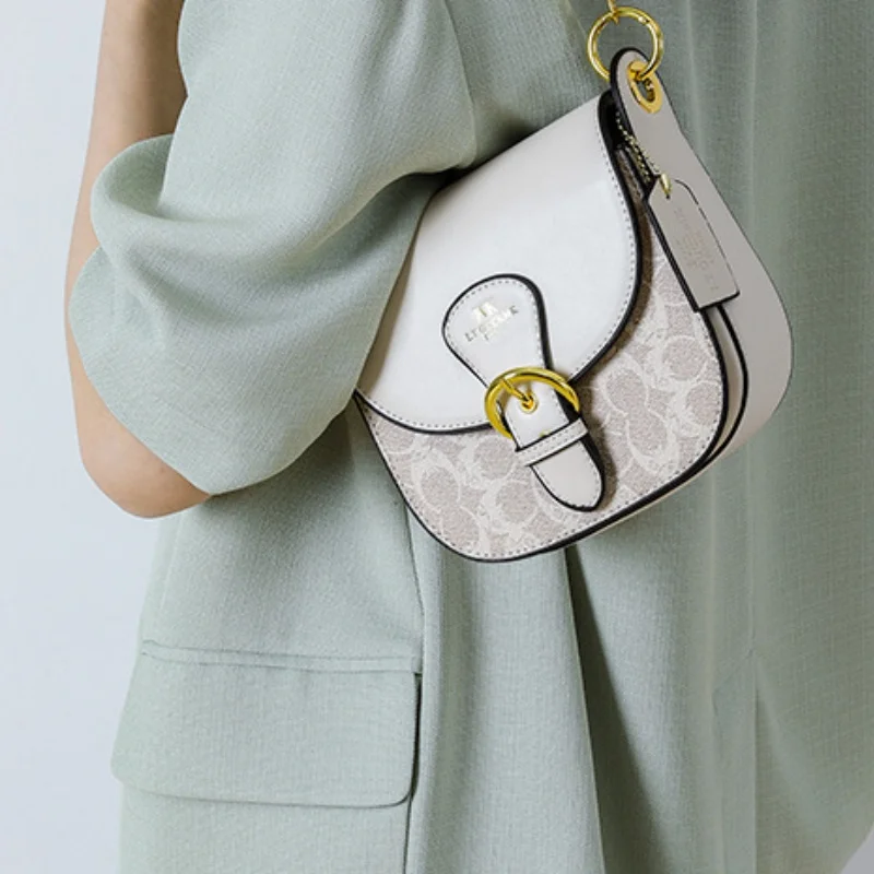 Borsa piccola da donna di fascia alta, nuovo stile 2025, borsa da sella stampata, versatile e alla moda, borsa sotto le ascelle, elegante singola sh