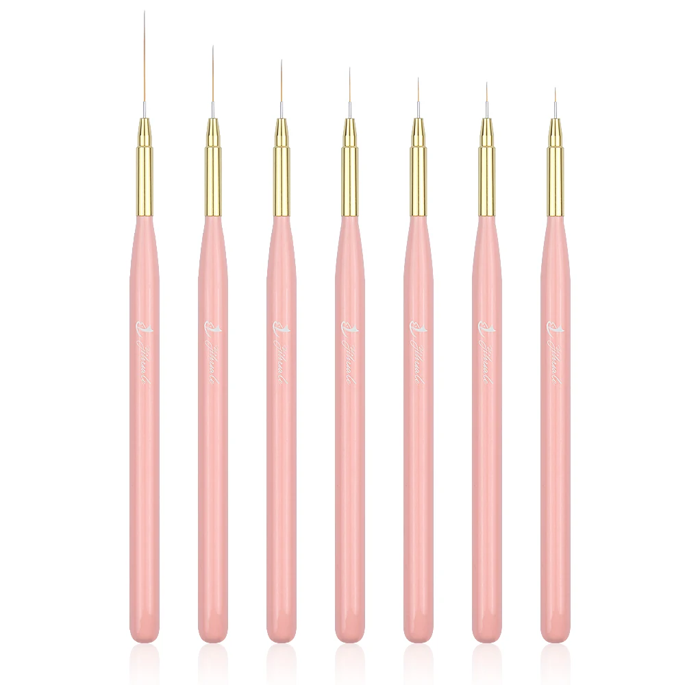 

EVAL Liner Brush for Nails Nail Art Brushes Acrylic UV Gel Brush Stripes Liner Panting Brush Manicure Gel Polish Brushes