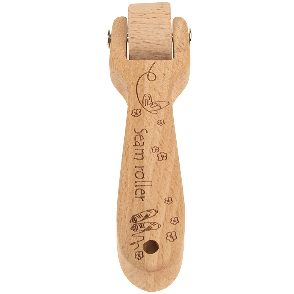 キルティング用木製プレスローラー縫製縫い目ローリングツール壁紙平滑化ハンドツールポータブル圧力ホイール縫製