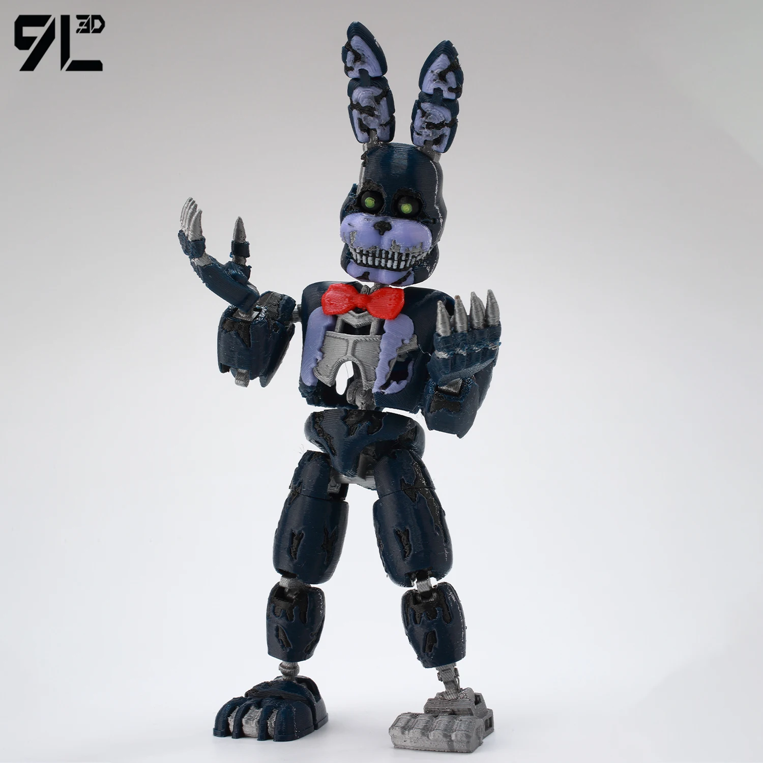 Boneco Articulado e Desmontável 9L3D Impresso de Freddy Titan13 do Nightmare de Bonnie e Urso de FNAF, da série Five Nights at Freddy's, Brinquedo para Menino