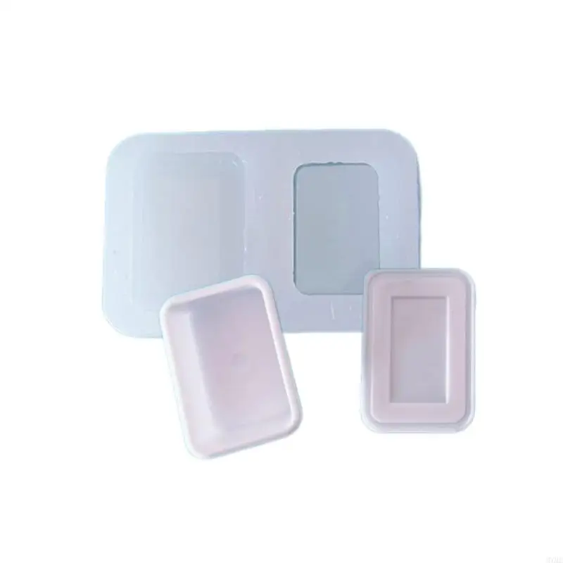 MXME Miniature Dollhouse Mini Mold Baking Tray Frying Pans Drip UV Silicone Mold for Doll Kitchen Accessories