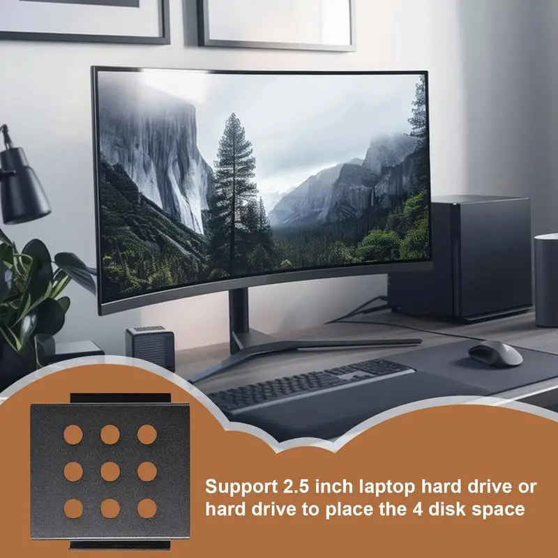 

От 2,5 до 3,5 дюйма SSD жесткий диск Caddy из алюминиевого сплава, держатель для компьютера, кронштейн, держатель для док-станции, док-станция, противоударный лоток