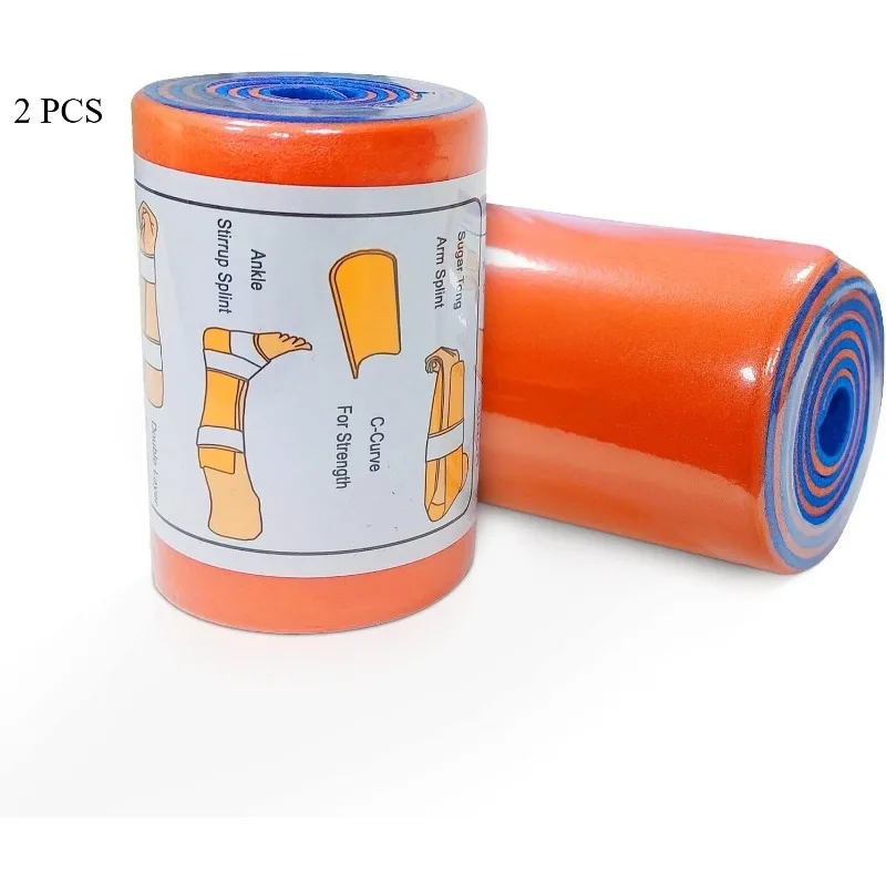 2 Pack Aluminum Splint Roll, First Aid Universal, Medical Survival Polymer for Fixture Bone Emergency Kit Outdoor Travel