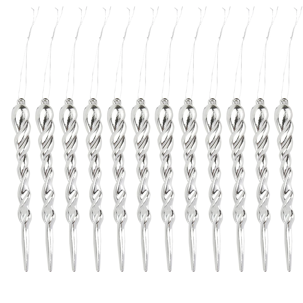 

12pcs Simulation Pendant Christmas Tree Ornament Plastic Hanging Decor Diy Decoration Xmas Tree Accessories