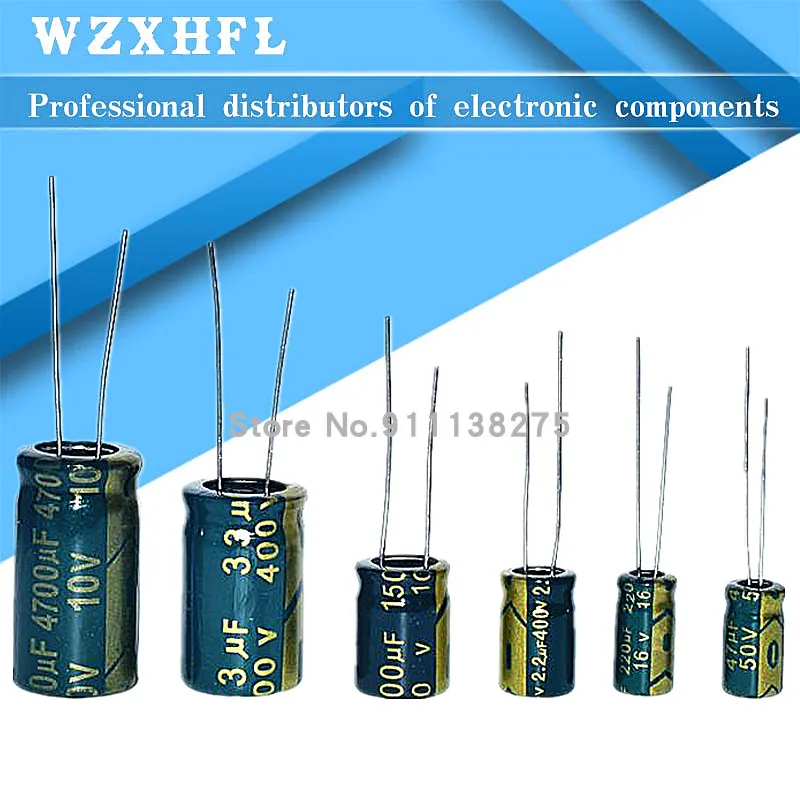 High Frequency Low ESR Aluminum Electrolytic Capacitor 450V 4.7UF 10UF 22UF 33UF 47UF 68UF 82UF 100UF 120UF 150UF 180UF 220UF