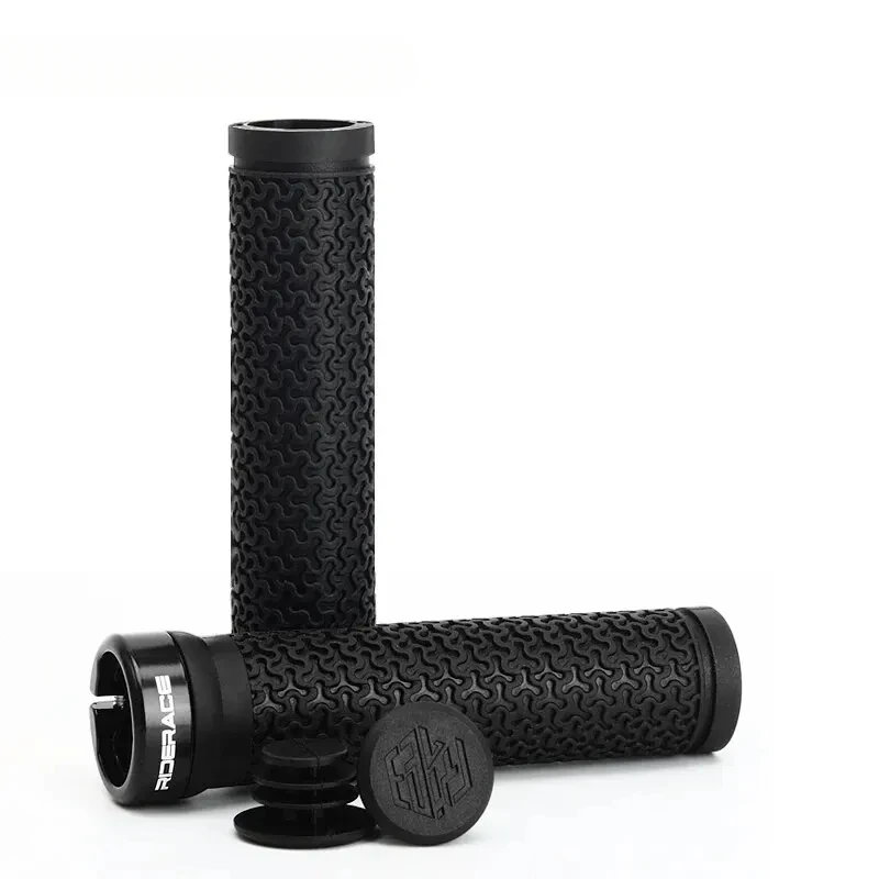 Manillares de Bicicleta, Manillares Suaves con Bloqueo para Bicicletas de Montaña, Fundas para Manillares, Tapones de Goma, Accesorios Antideslizantes para Bicicleta