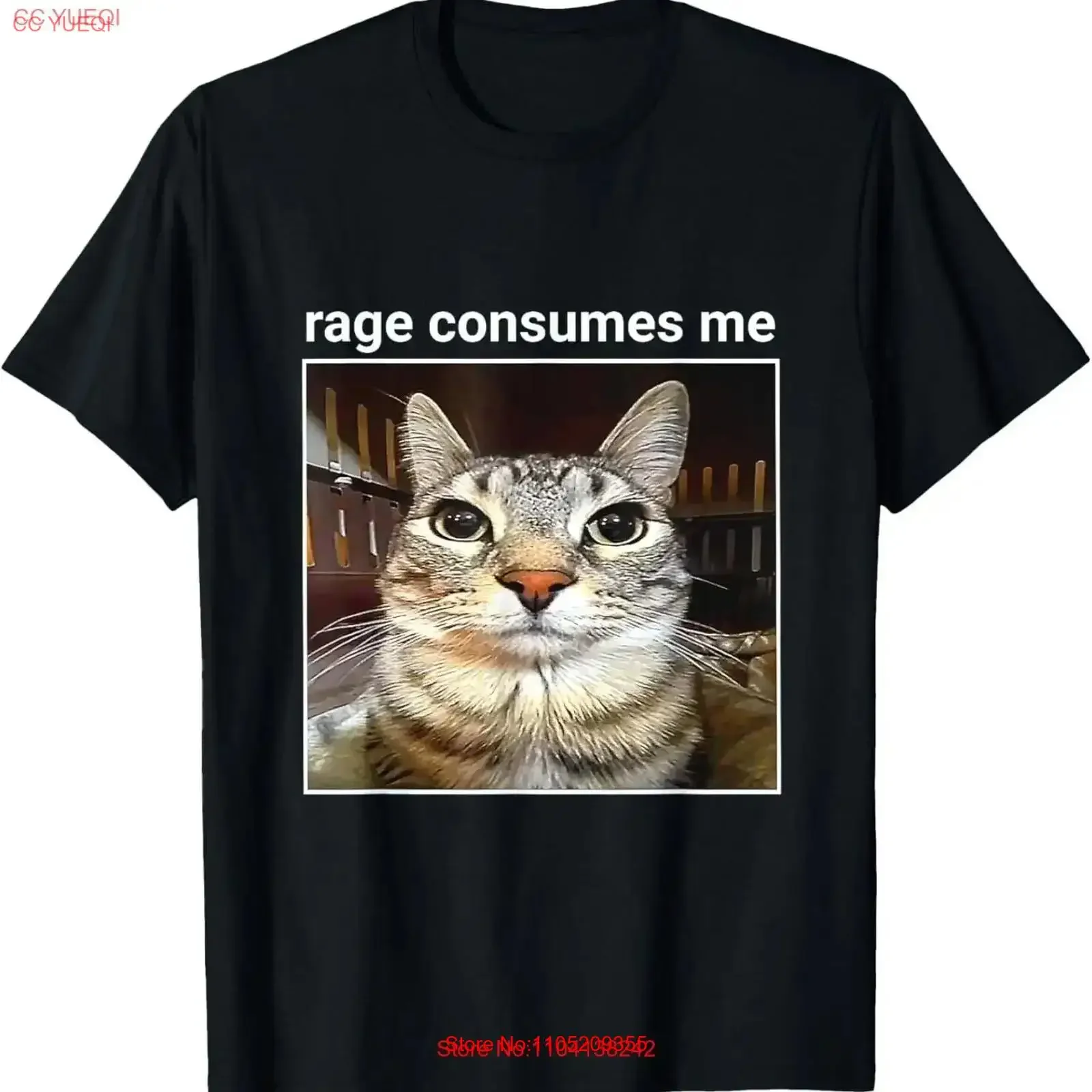 

rage расход меня кот глупый мем футболка винтажная стираная дышащая дизайнерская одежда с графикой удобная уличная одежда унисекс