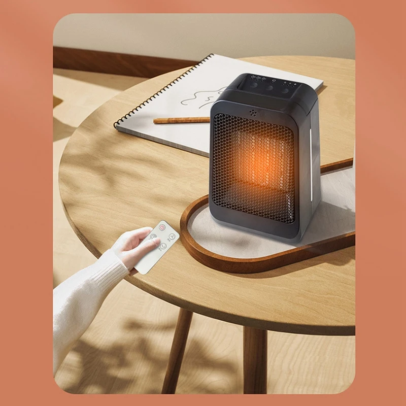 Chauffage et refroidissement avec télécommande, chauffage électrique domestique, chauffage domestique, tête secouante, chauffage PTC, prise UE, utilisation pour les touristes