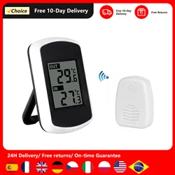 433MHz Digital Thermometer Tester LCD Digital Wireless Indoor Outdoor Thermometer Temperature Measurement Ambient Weather Tester