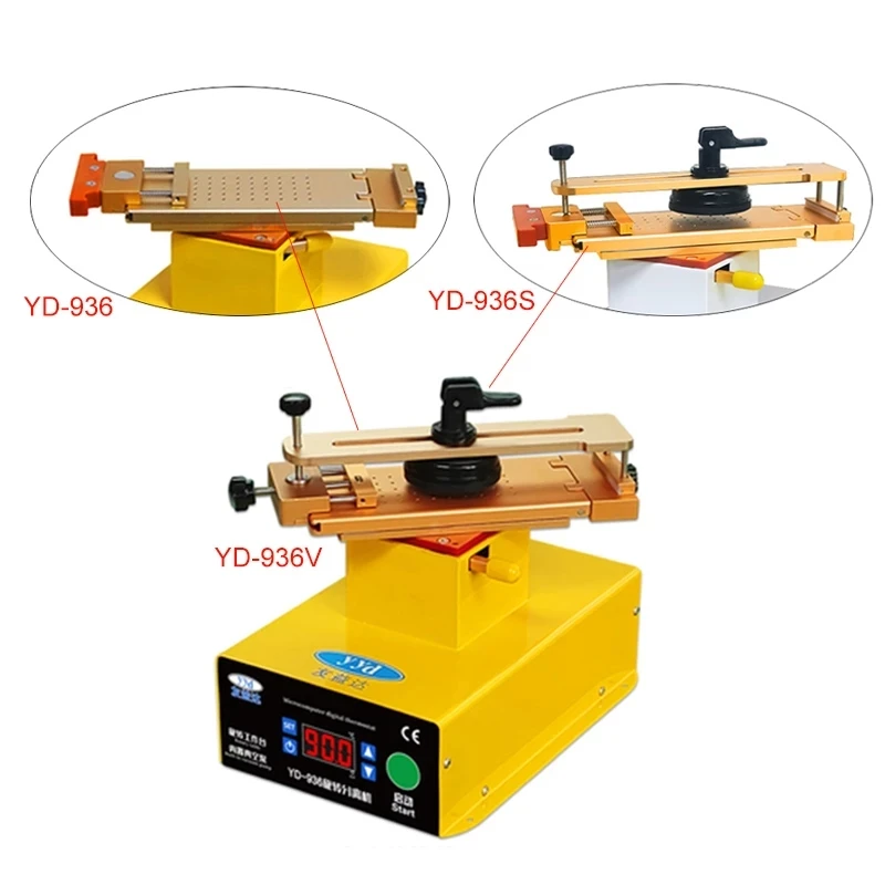 YD-936 Super Suntion LCD Screen Rotating Separator Machine built in Vacuum Pump for Screen iPhone Samsung LCD Refurbish