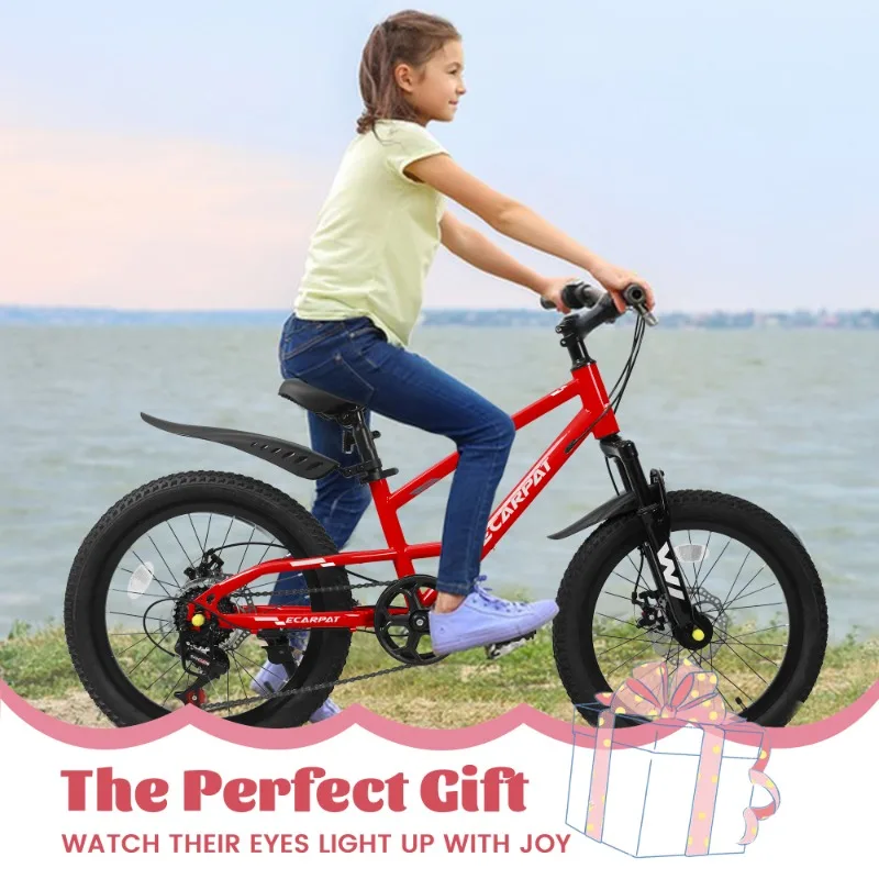

Kids Bicycle 6 12 Years Mountain Bike Front Suspension High Steel Frame V Brake Boys Girls Teenager Outdoor Sports Riding Cycle