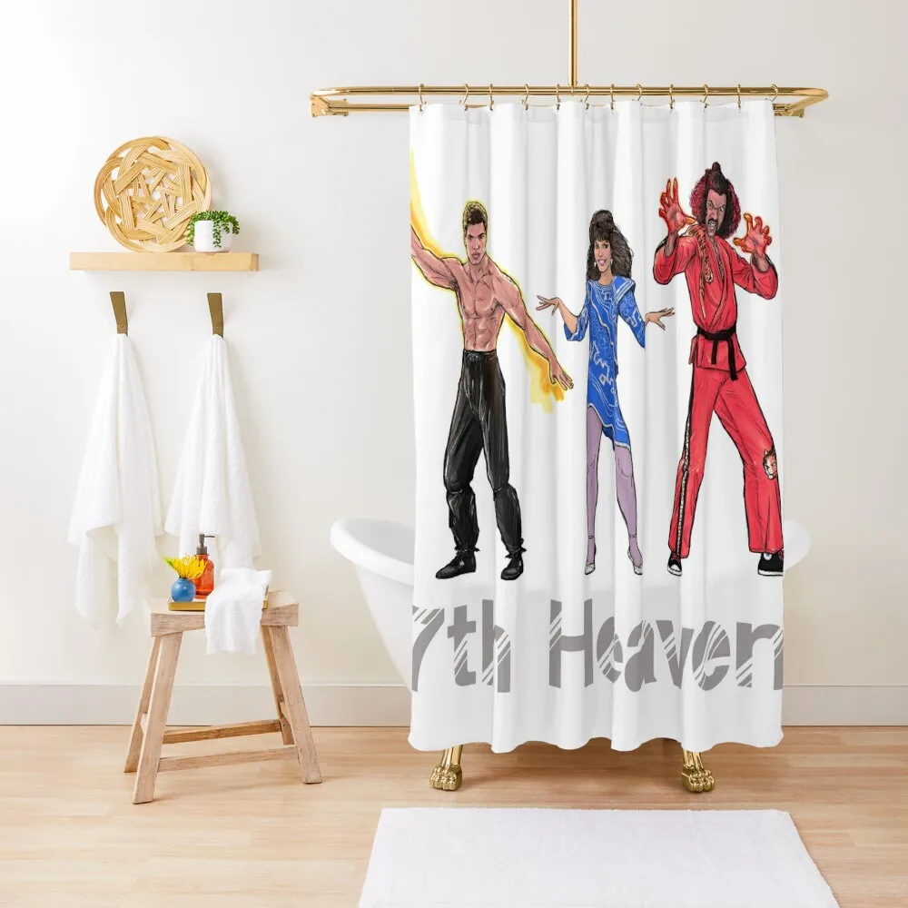 7th Heaven - Trio 1985 Shower Curtain For Bathroom Shower Bathroom And Shower Curtain